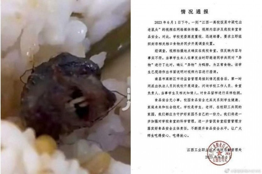 Di vat gay tranh cai trong suat an cua hoc sinh Trung Quoc