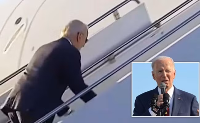 Chua day 2 tuan, Tong thong Biden vap nga lan 2 khi len chuyen co