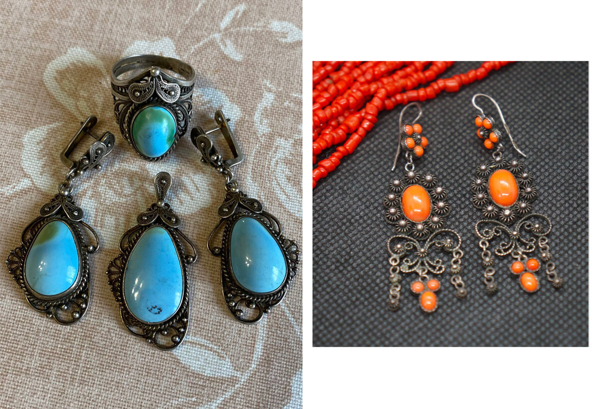 Ngày nay, những đồ trang sức gắn đá tổng hợp như vậy không có giá trị đặc biệt, nhưng đối với một số gia đình, nó vẫn được truyền từ đời này sang đời khác.