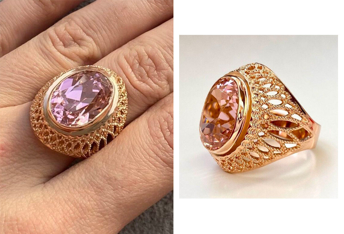 Các mẫu nhẫn đều được sản xuất bằng những viên đá có màu sắc khác nhau.