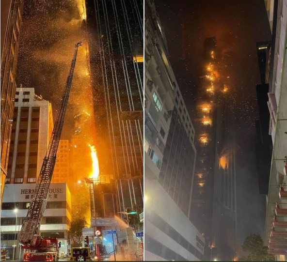 Sở Cứu hỏa Hong Kong nhận được tin báo hỏa hoạn lúc 23h10 ngày 2/3.