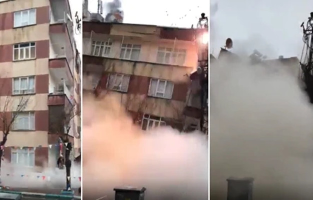 Video tòa nhà sụp đổ trong động đất Thổ Nhĩ Kỳ Video toa nha sup do trong dong dat Tho Nhi Ky