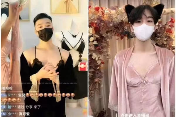 Khi cac nam nguoi mau mac do lot nu, di giay cao got