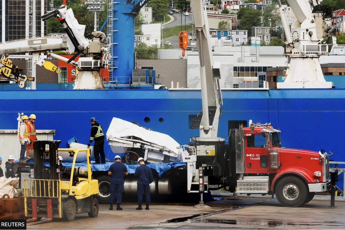 Các mảnh vỡ từ tàu Titan sẽ được chuyển tới Mỹ để phân tích thêm. 