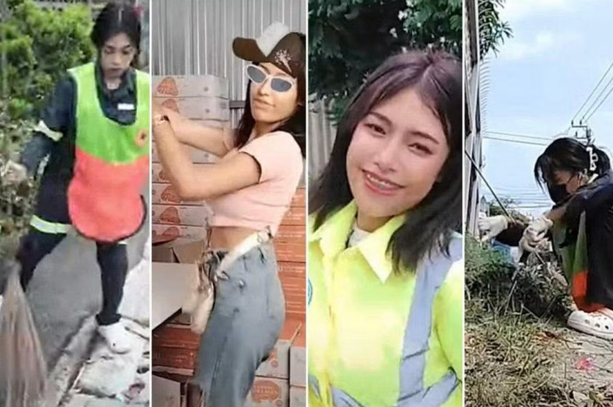 Nhân viên vệ sinh xinh đẹp nhất Thái Lan gây bão mạng - Hình 2 Nhan vien ve sinh xinh dep nhat Thai Lan gay bao mang-Hinh-2