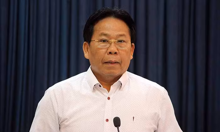 TSKH. Nghiêm Vũ Khải - Phó Chủ tịch Liên hiệp các Hội Khoa học và Kỹ thuật Việt Nam phát biểu khai mạc chương trình.