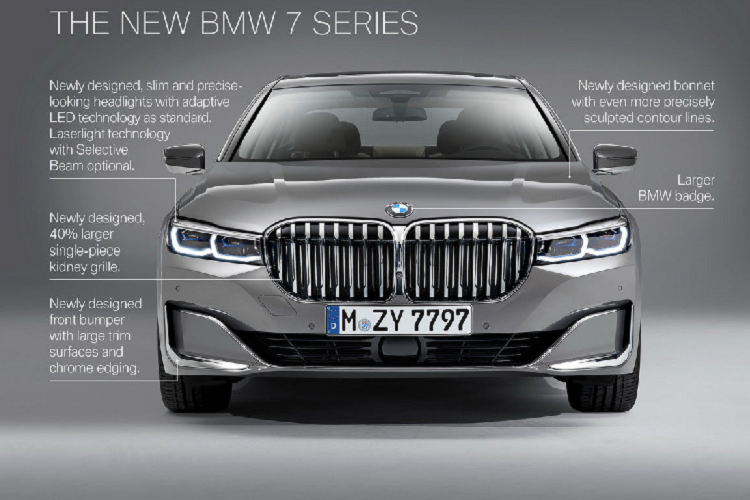 Thế hệ thứ 6 của BMW 7-Series lần đầu tiên ra mắt thế giới vào tháng 06/2015, với tên mã G11 dành cho bản tiêu chuẩn và G12 dành cho bản có trục cơ sở được kéo dài (LWB). Sau gần 4 năm, phiên bản nâng cấp facelift giữa chu kỳ thế hệ (LCI – Life Cycle Impulse, cách gọi riêng của BMW) được giới thiệu vào tháng 01/2019 và ngay lập tức gây ấn tượng với thiết kế mới khẳng định quyền lực và đẳng cấp.