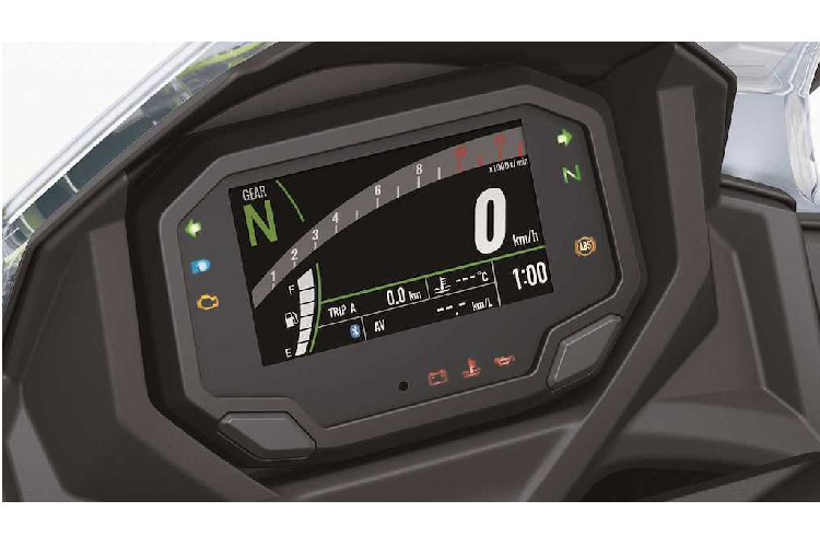 Trong khi đó, bộ quây gió 2 bên và cặp mâm 5 cây trên Ninja 650 mới lấy cảm hứng từ chiếc Ninja 400 lớn hơn. Ngoài ra, chiếc xe còn giữ lại nhiều đặc trưng của người tiền nhiệm như phần đuôi vuốt cao với yên cho người ngồi sau đồng thời là tựa lưng dưới cho người lái.