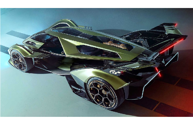 Trên Vision GT, hãng siêu xe Lamborghini đã cố gắng biến chiếc xe này thành một chiếc xe hầm hố nhất có thể với những đường nét thiết kế phá vỡ tất cả các định luật hiện tại. Phần kính của xe được kéo dài xuống đầu xe, đóng vai trò là phần cửa ra vào của mẫu xe này.