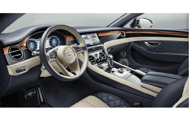 Bentley Continental GT Bentley Continental GT trông hoành tráng cả trong lẫn ngoài, nhưng điểm thú vị nhất của nó là một màn hình trung tâm có thể xoay vào trong. Nó có thể thay đổi giữa dạng một màn hình cảm ứng cỡ lớn hoặc ba đồng hồ kiểu analog.