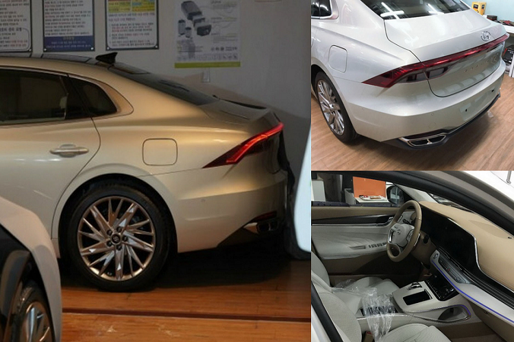 Nhìn những hình ảnh trên Hyundai Grandeur 2020 mới, hãng xe Hàn Quốc đã bỏ đi các đèn pha cong của phiên bản hiện tại, và thay thế bằng cụm đèn pha sắc nét giống như đèn của Hyundai Sonata thế hệ mới nhất.