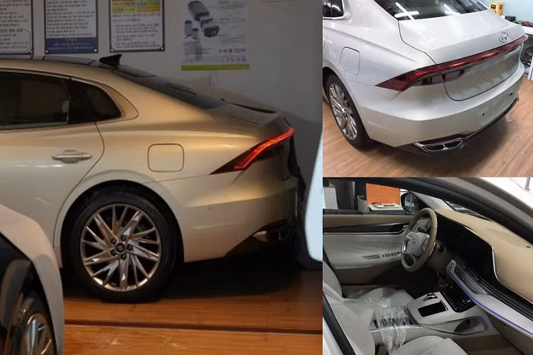 Nhìn những hình ảnh trên Hyundai Grandeur 2020 mới, hãng xe Hàn Quốc đã bỏ đi các đèn pha cong của phiên bản hiện tại, và thay thế bằng cụm đèn pha sắc nét giống như đèn của Hyundai Sonata thế hệ mới nhất.