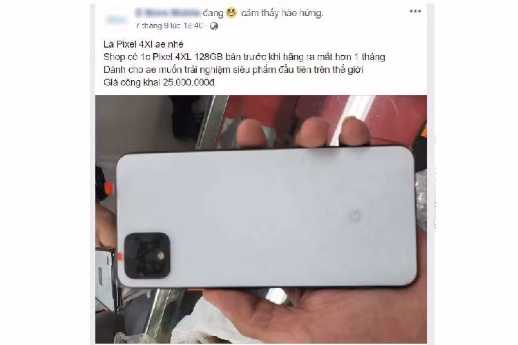 Chua ra mat, Pixel 4 XL duoc chao ban 25 trieu tai Viet Nam