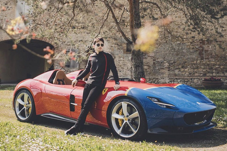 Chiếc Ferrari Monza SP2 mới này khá độc đáo với màu áo được lấy cảm hứng từ chiếc Ferrari 290MM đời 1956. Chiếc xe mang màu chủ đạo là màu đỏ Rosso Corsa truyền thống cùng màu xanh ở phần đầu xe và đường kẻ ngăn màu màu vàng nổi bật. Hai màu sắc này đã được kết hợp với nhau một các hài hòa trên chiếc Ferrari SP2.