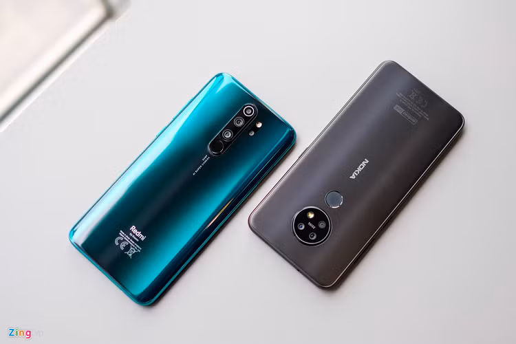 Nokia 7.2 dau Redmi Note 8 Pro - ky phung dich thu