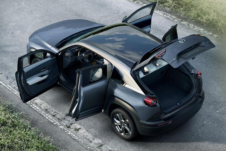 Các chất liệu được sử dụng trên khoang cabin đều từ vật liệu thân thiện với môi trường như các sợi làm từ vỏ chai nhựa tái chế (trên cánh cứa), các lớp vỏ cây trên màn hình trung tâm, và ghế giả da vintage cao cấp.