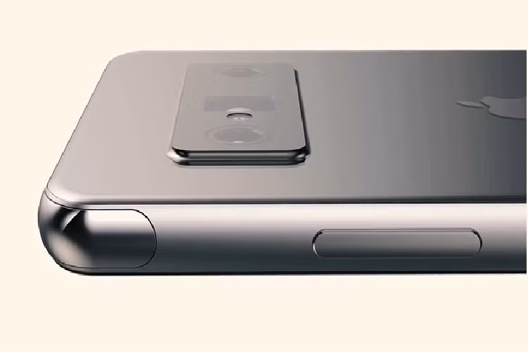 Cạnh viền của máy được hoàn thiện từ thép không gỉ. Phần thân máy cũng được làm mỏng hơn so với thế hệ iPhone X hay XS. 