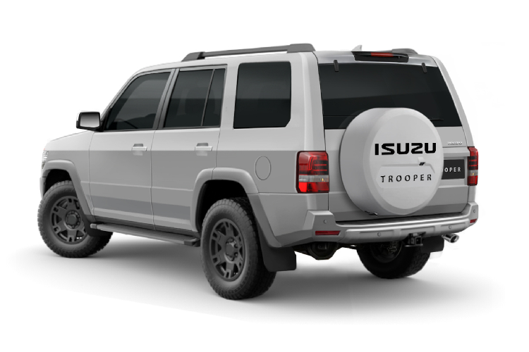 Nhìn tổng thể, phần đầu Isuzu Trooper 2020 mới được người hâm mộ “chắp bút” rất dễ khiến người ta liên tưởng đến thiết kế của SUV Toyota 4Runner 2020. Ngoài ra, vòm bánh xe được thiết kế vuông đặc trưng của Trooper.