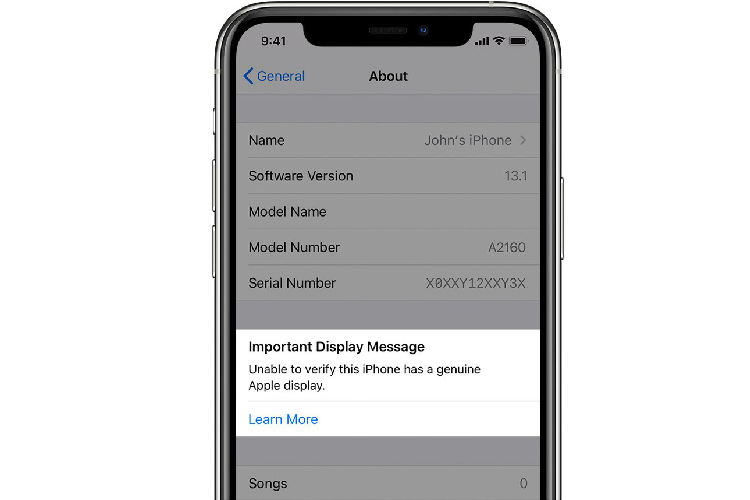 iPhone 11 se canh bao nguoi dung khi bi thay man hinh “lo“
