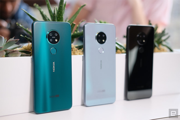 Nokia 7.2 (6,2 triệu đồng) - Model tầm trung này sở hữu hệ thống 3 camera sau gồm camera chính 48 MP, camera góc rộng 118 độ 8 MP và camera tele 5 MP. Cả 3 ống kính đều do Zeiss phát triển. Máy có màn hình 6,3 inch, Full HD+, hỗ trợ phát những nội dung HDR10.