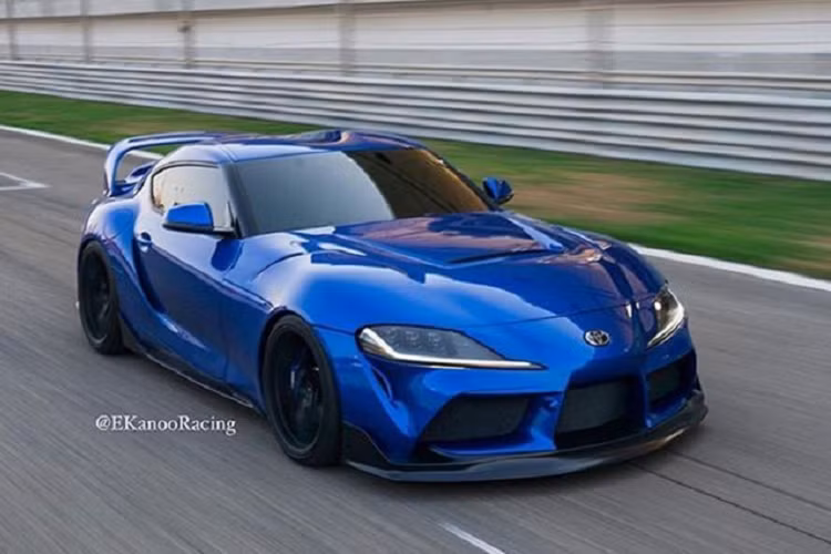 Được sở hữu bởi hãng độ EKanno Racing, chiếc Toyota Supra 2020 mới (A90) này hiện đã được được nâng cấp một số chi tiết cả bên ngoài lẫn bên trong để khiến nó trở nên nổi bật so với những chiếc Supra còn lại. Những thay đổi rõ nhất của chiếc Supra này có thể được nhìn thấy ngay bên ngoài, đó là bộ body kit được thửa riêng với nhiều bộ phận được làm bằng sợi carbon.