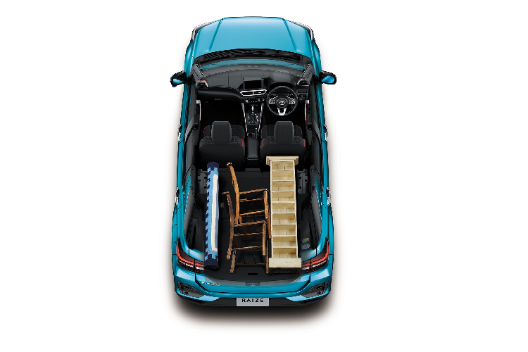 Do đó, mẫu xe SUV Toyota Raize 2020 sở hữu kích thước giống hệt Daihatsu Rocky. Cụ thể mẫu SUV cỡ B này có chiều dài 3.995 mm, rộng 1.620 mm, cao 1.695 mm và chiều dài cơ sở 2.525 mm.