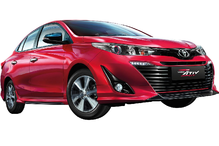 Tại Thái Lan, Giá xe Toyota Yaris Ativ đã tăng từ 20.000 – 30.000 baht tùy theo phiên bản. Trong đó phiên bản hàng đầu High có giá 619.000 baht (473 triệu đồng), thấp hơn là phiên bản Mid có giá 599.000 baht (457 triệu đồng) và phiên bản tiêu chuẩn Entry là 549.000 baht (419 triệu đồng). Gói phụ kiện Ativ GT bodykits kể trên có giá thêm vào là 7.000 baht.