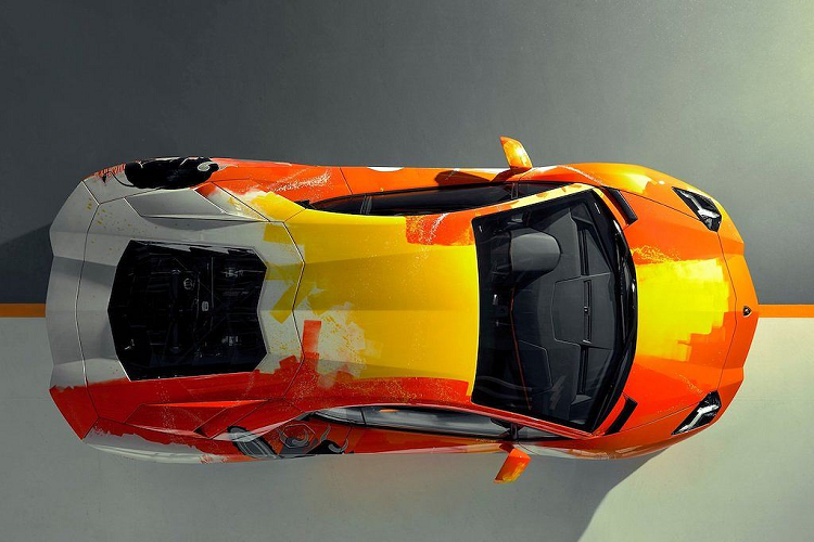 Skylar đã tạo ra những hình hoạ trên thân xe với sự hợp tác của một nhóm kỹ thuật viên và chuyên gia về sơn, hậu cần, lắp ráp và kiểm tra chất lượng. Dù có tính phức tạp cao, nhưng chàng thanh niên 19 tuổi cùng những cộng sự đã tạo ra cái được Lamborghini gọi là "tác phẩm nghệ thuật trên 4 bánh đầu tiên được phép lăn bánh ngoài đường công cộng.