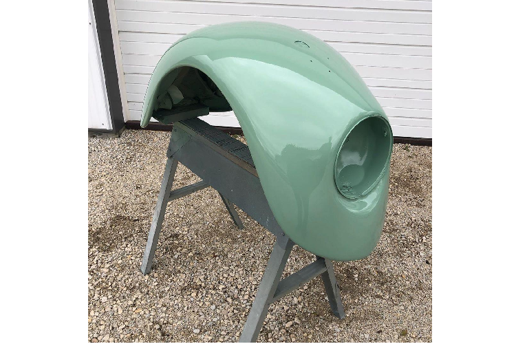 Kiểu dáng sau chiến tranh mang tính biểu tượng của chắn bùn trên VW Type 1 vẫn có thể được nhìn thấy ở lớp vỏ ngoài khá dễ dàng