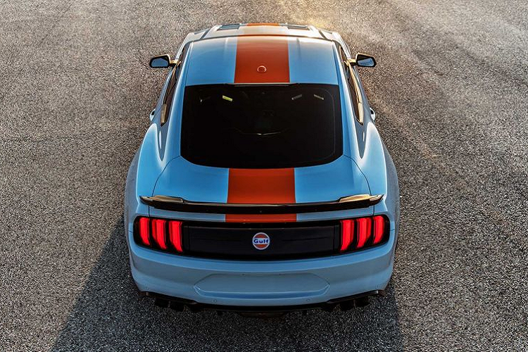 Brown Lee Performance cho biết mẫu xe thể thao Ford Mustang Gulf Heritage Edition được tạo ra sau khi đã thông qua sự đồng ý của Ford để sử dụng chủ đề sơn của chiếc xe đua Ford GT40 từng chiến thắng LeMans trong cả hai năm 1968 và 1969.