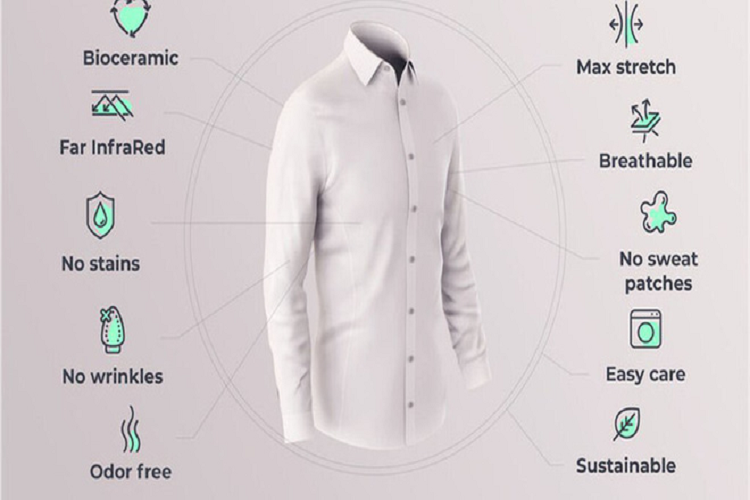 Ra mat loai ao so mi giup nguoi mac giam cang thang