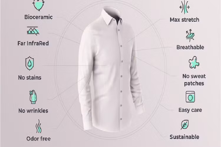 Ra mat loai ao so mi giup nguoi mac giam cang thang