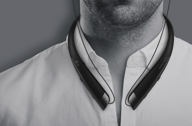 Tai nghe khong day LG, khung kim loai, nang duoi 60 gram