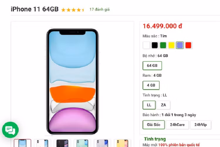 iPhone 11 xach tay tiep tuc giam gia tai Viet Nam