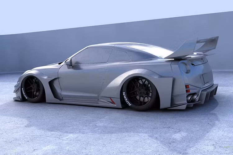 Ngoài phần thân rộng ra, LB Silhouette WORKS GT 35GT-RR còn sở hữu bộ mâm Forgiato năm chấu kép, sơn đen mờ với kích thước lên đến 22 inch. Những trang bị quen thuộc khác từng xuất hiện trên những chiếc siêu xe, xe thể thao độ Liberty Walk trước đây như ống xả Fi (Frequecy Intelligent), hệ thống phuộc nâng hạ Air Rex cũng sẽ có mặt trên bản độ này.