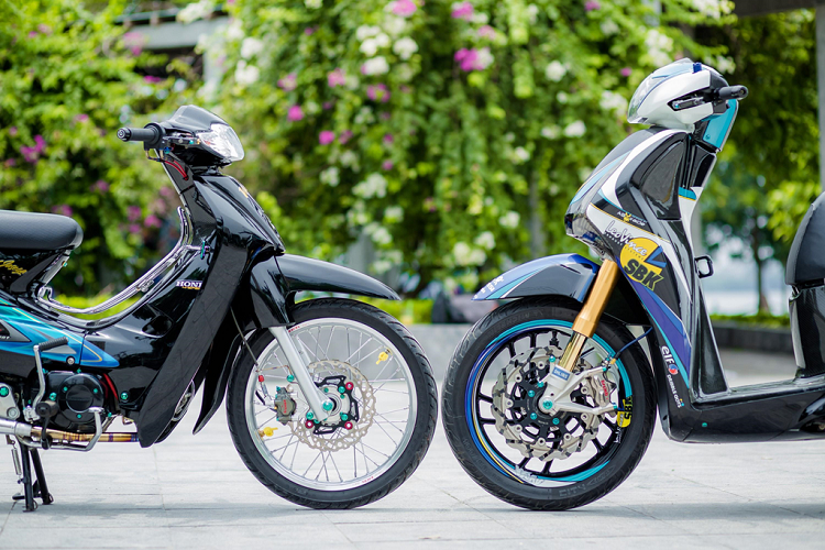 Để hoàn thành bản độ "hạng nặng" này, chủ xe tiêu tốn khoản tiền lên đến gần 600 triệu đồng - gấp 5 lần giá trị chiếc SH 150i nguyên bản. 