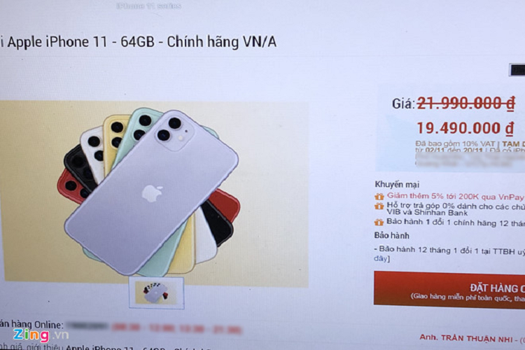 Nguoi Viet mua duoc iPhone 11 chinh hang gia re-Hinh-2
