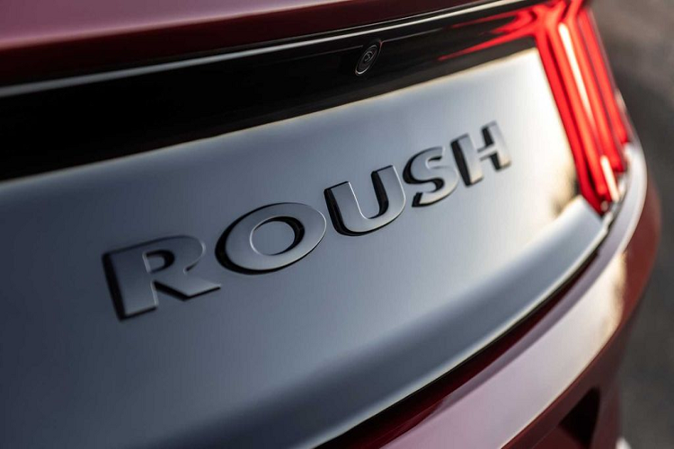Các điểm nhấn cũng đến từ lưới tản nhiệt mới, vây cá trên chắn bùn, cánh lưới gió sau bằng sợi carbon và chữ Roush dập nổi phía sau thay 1 lời khẳng định đanh thép.