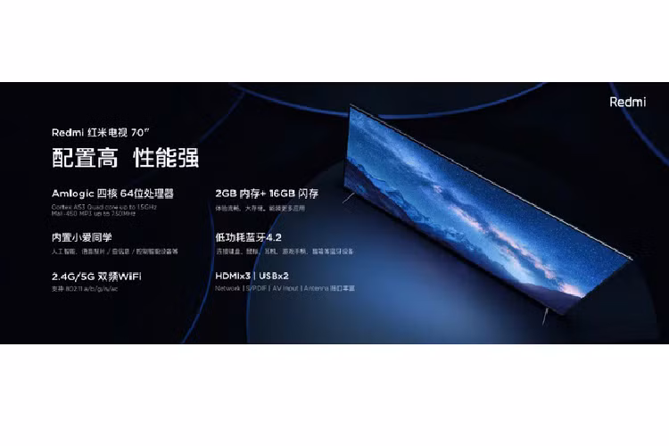 Redmi TV man hinh 4K HDR, RAM 2 GB gia 531 USD-Hinh-2