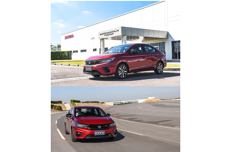 Honda City thế hệ mới sở hữu kích thước (DxRxC) lần lượt: 4.553 x 1.748 x 1.467 mm, chiều dài cơ sở 2.589mm đi cùng với khoảng sáng gầm 135mm (trước đó 150mm).