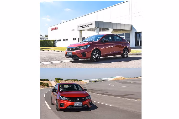 Honda City thế hệ mới sở hữu kích thước (DxRxC) lần lượt: 4.553 x 1.748 x 1.467 mm, chiều dài cơ sở 2.589mm đi cùng với khoảng sáng gầm 135mm (trước đó 150mm).