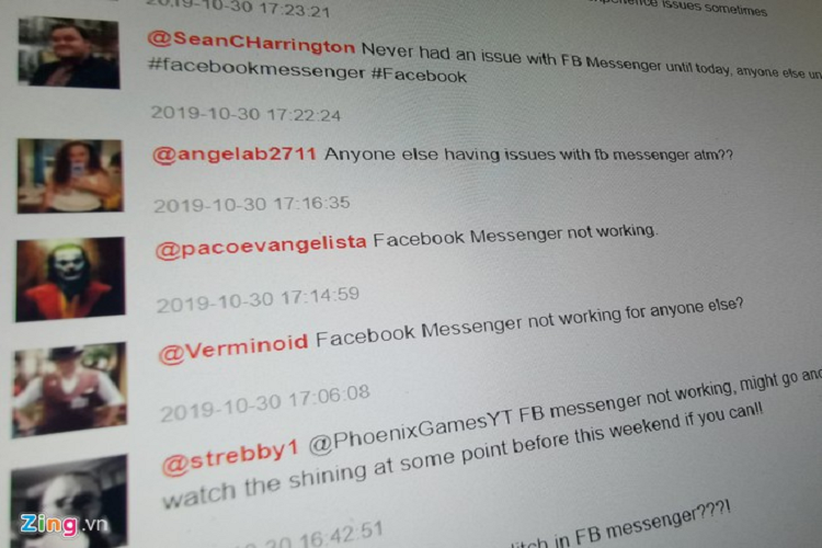 Người dùng Việt than phiền lỗi không thể truy cập Facebook Messenger Nguoi dung Viet than phien loi khong the truy cap Facebook Messenger