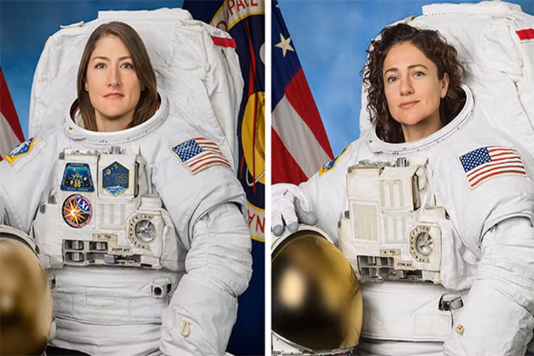 Hoi chi em lan dau lam nhiem vu tren vu tru, khong co dan ong