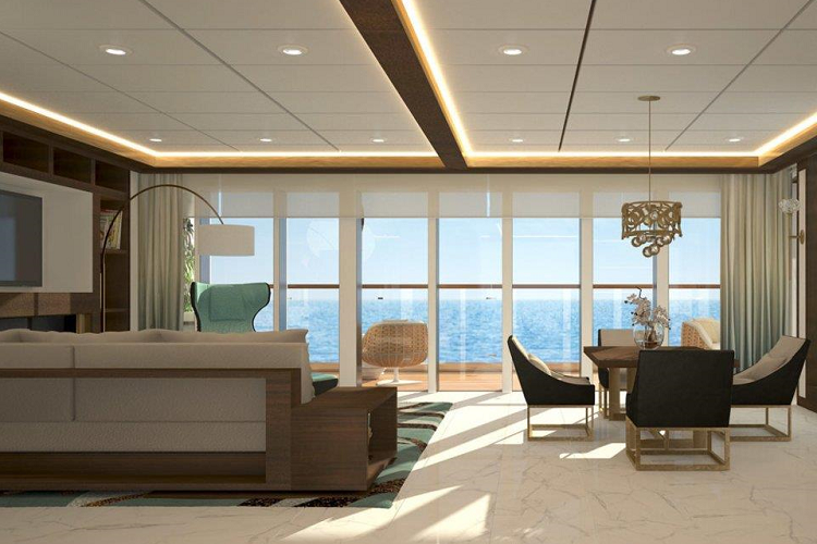 Theo kế hoạch, du thuyền Blue World Voyages sẽ đi vào hoạt động từ năm 2021. Ngoài những tiện nghi sang trọng hàng đầu, Blue World Voyages được thiết kế cho những người đam mê rèn luyện thân thể. Tàu có đầy đủ phòng gym, spa, phòng yoga cùng các dịch vụ chăm sóc sức khỏe khác.