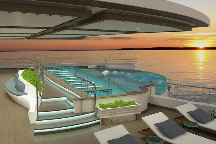 Blue World Voyages có sức chứa khoảng 525 hành khách. Du thuyền này có 2 tầng riêng cho những dịch vụ chăm sóc sức khỏe và thể dục thể thao.