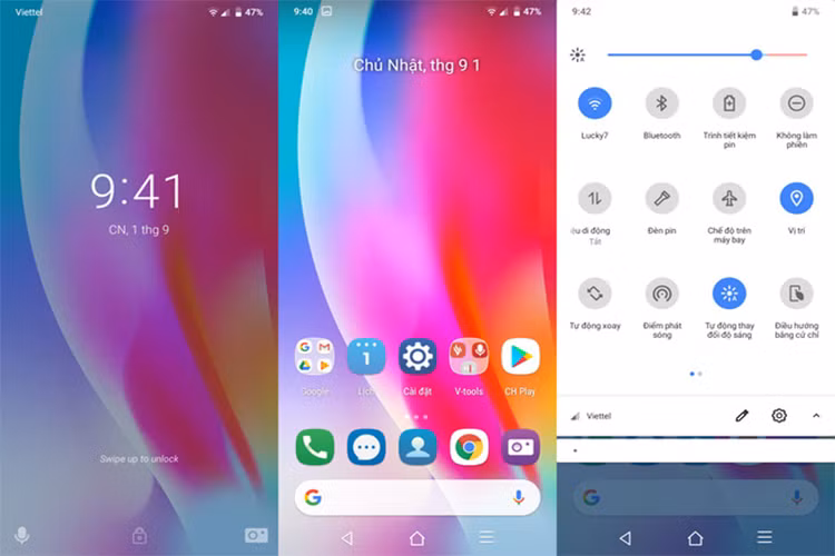 Vsmart Star sử dụng VOS 2.0 trên nền Android 9 với giao diện tương tự Android gốc.