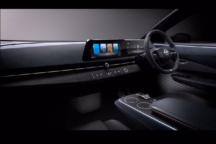 Điều tương tự cũng sẽ xảy ra với khoang nội thất (sức chứa 5 người) tối giản hết mức của Ariya Concept, sự tối giản mang đến cái nhìn gọn gàng và cảm giác rộng rãi, cao cấp. 