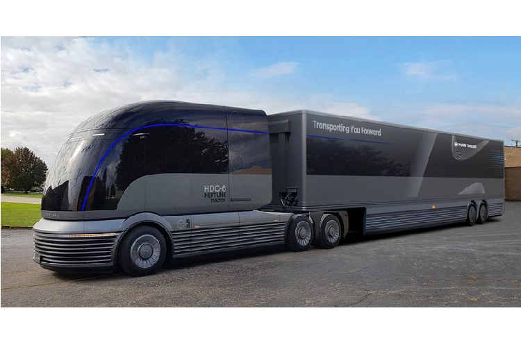 Thực tế, Hyundai đang ấp ủ những dự định đánh chiếm phân khúc xe tải thương mại ở Mỹ, một thị trường vổn rất giàu tiềm năng. Và nguyên mẫu của chiếc xe tải Hyundai HDC-6 Neptune chính là "con át chủ bài" trong chiến lược này của Hyundai.