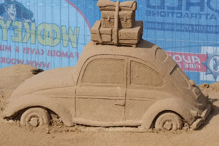 Đây đúng là những tác phẩm nghệ thuật từ cát.