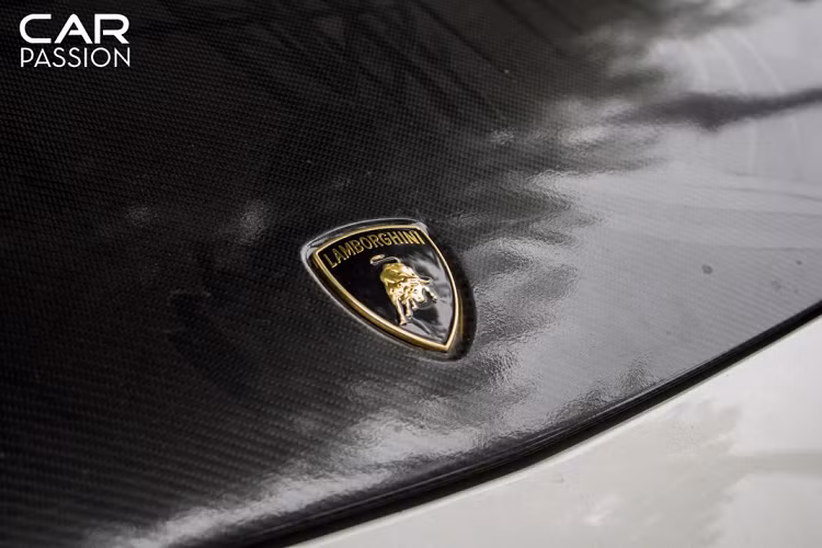 Ngoài ra, sau một thời gian sử dụng, chủ xe đã dán thêm họa tiết carbon cho xe như nắp capo, nóc xe.